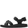 CLARKS  MENS  SANDAL - BLACK LEATHER